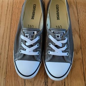 Women’s  Size 7  Gray Converse Slip Ons